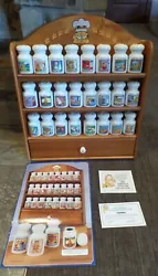  VINTAGE Garfield Spice Rack 24 Jars - The Danbury Mint 1994 by Jim Davis. Rack was for display only, never used.  In...