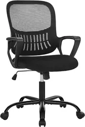 Ergonomic Office Chair. Ergonomic Tall Office Chair. Black Office Chair. Desk chair also features 360-degree rotation...