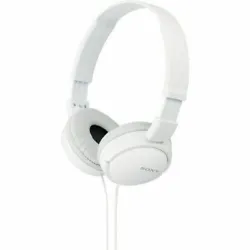 The white version of the Sony MDR-ZX110 Stereo Headphones utilize 30mm dynamic dome drivers with PET diaphragms in a...