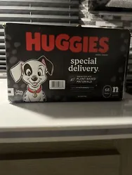Brand New! Huggies Special Delivery Diapers Size NB Softest Plant Based Material Dalmations. Disney 101 Dalmatians....