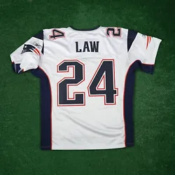 100% Authentic Reebok New England Patriots customized using official team specifications. #24 is sewn on the front,...