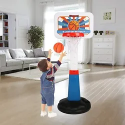 Hoop height: 2ft-2.9ft. Height adjustable: 2.8ft-3.7ft. Made of thick and safe material, keep sturdy and durable. It...
