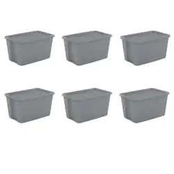The deep recessed surface of the lid allows totes to stack neatly on top of each other for efficient use of vertical...