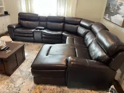sectional sofa. A sectional setWith 2 power recliners- ports and control buttonsFrom Jordan’s furniture1 year of...