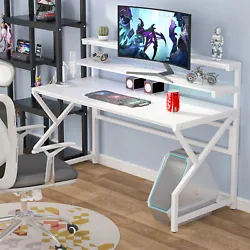 Used as gaming desk, computer desk, writing desk, study desk etc. 1x Computer Desk. Adjustable desk feet for different...
