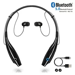 730 Bluetooth headset+charging cable+earphone+instructions. Magnetized earbuds for easy storage. Bluetooth...