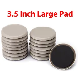 For Heavy Furniture - With a durable backing that supports up to 110 lb, these 3.5” furniture sliders help you move...