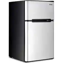This 3.2 Cu. Ft. White Compact Refrigerator w/ Internal Freezer is ideal for smaller spaces like a dorm room, teens...