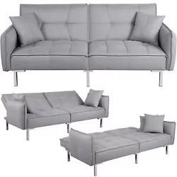 Versatile all-in-one sofa: Only taking about 2.2m2/23.7sq.ft, this multipurpose sofa bed is ideal for small spaces. It...
