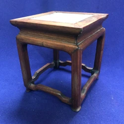 This is just lovely and very old. Handmade of hardwood…it has an inlaid chamfered marble top. I believe the...