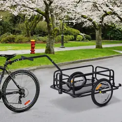Our newest model of cargo trailer from Aosom attaches to most bicycles or electric scooters and has plenty of space for...