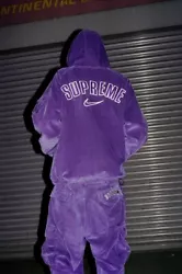 Nike x Supreme Arc Corduroy Hooded Jacket “Purple” Size Large - New with Tags.