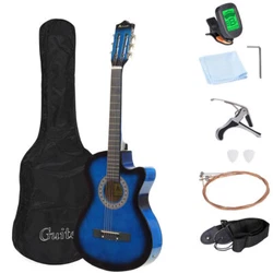 【High Gloss Surface 】 - Back and side panels are made of high quality basswood. This guitars wooden structure will...