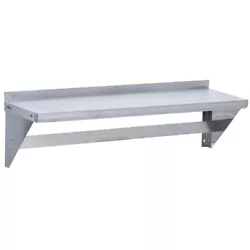 430 series stainless steel provides good corrosion resistance. The 12”W x 84”L stainless steel shelf features 7...