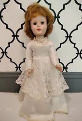 Vintage 1950’s 17” AMER CHAR Sweet Sue Walker Doll Bride American Char.