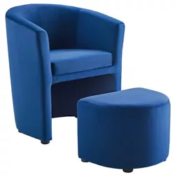 Experience simple grandeur with Divulge. Made with a tuck-away ottoman, this living room armchair and ottoman set...