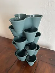 New 6 Piece 3 Tier Pots Succulent Stacking Planter Vertical Herb Garden Tower. These are small pots don’t expect to...