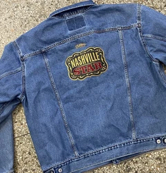 Levis Standard Trucker ~ Nashville Star Men’s Long Sleeve Blue Denim Jacket.  Size Large. 100% Organic Cotton.  ...