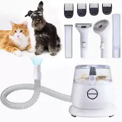 Multi-functional pet grooming vacuum kit: This all-in-one pet grooming kit combines the convenience of a vacuum cleaner...
