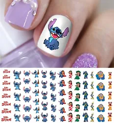 Planning a trip to Disney or just fans of Lilo & Stitch?. Then these salon quality nail art decals are perfect for you!...