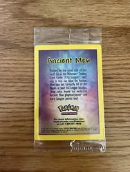 * Ancient Mew * NEW SEALED Pokemon Movie 2000 Pokemon card TCG foil promo MINT.