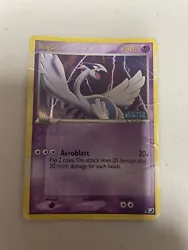Lugia 29/115 EX Unseen Forces Pokemon Card Reverse Holo HP Damaged