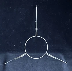 Unusual design with sliding brackets that allow the “neck” to slightly widen. See the last photo.