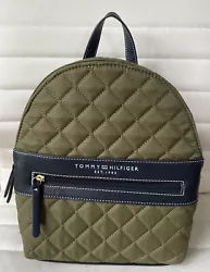 Tommy Hilfiger Women Medium Quilted Backpack Olive Green MSRP:$ 108.00 NWT
