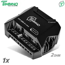 Timpano Compact 4 Channel TPT500.4 Car Audio Amplifier – 4x 125 Watts at 2 Ohms – Mini Stereo 12 volts Full Range...