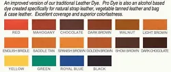 An improved version of our traditional leather dye. Pro Dye is also an alcohol based dye created specifically for...