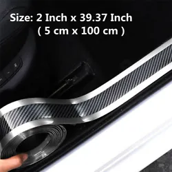 High-quality material protective layer, anti-scratch, protect the trunk door sill from scratches. Carbon fiber texture...