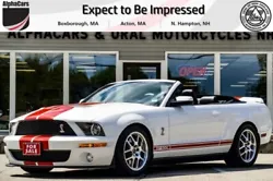 ALPHACARS 2008 Ford Shelby GT500 Convertible, 170732, with only 6,694 Miles!  WHY THIS VEHICLE? Only 6,694 miles! This...