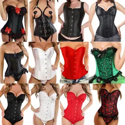 1 corset + 1 matched G-String. Material:Faux leather,Jacquard. Main Colour: Multi Colour....