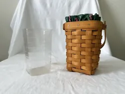 Longaberger 1998 American Cancer Society Basket with Liner and Protector.