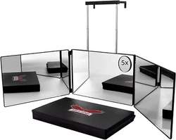 Spend money on what you love. [360 MIRROR] This 3 way mirror provides 360° full angle for hair cutting, shaving,...