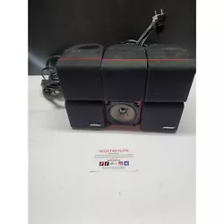 This listing is for WORKING Bose Sattelite Speakers (3) . It is in Good condition. Some wear, one speaker missing...