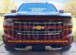 It will fit the old body style 2019 LT Z71 trim models. This is a grille OVERLAY, you just stick it onto your current...