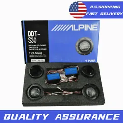 2 x Alpine Tweeters. Light Weight Air Injected Rubber Surround. We believe in communication. Detail Images. Net Weight:...