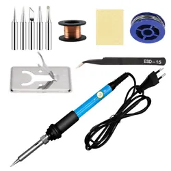 1 X 60w Soldering Iron. 1pcs Stainlness steel soldering stand.