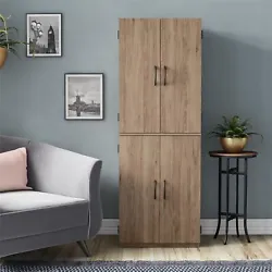 The 4-Door Storage Cabinet provides concealed storage to hide clutter. A wall anchor is included to secure the Cabinet...