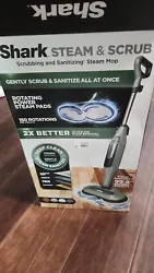 The Shark Steam & Scrub scrubbing and sanitizing steam mop gently scrubs and sanitizes all at once.