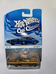 Hot Wheels 2013 Cool Classics ‘62 Chevy Orange Gold Spectrafrost Metal 1:64.