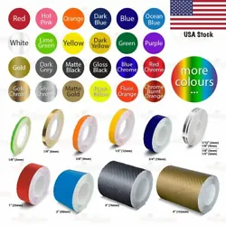 Quality Pin Stripe Tape Decal Vinyl Sticker. Universally applicable for all vehicle bodies. Backed with self-adhesive...
