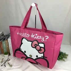 [Product]: 1pcs Hello Kitty large-capacity beach handbag. Due to the different lighting during the shooting, the color...