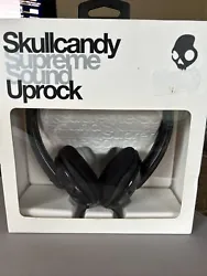 Skullcandy Supreme Sound Uprock On-Ear Headphones in Black/Chrome - Open Box. Shipped with USPS Ground Advantage.