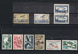 France PA ANCIENS 10 TIMBRES++++ bien regarder les photos pour états+++. non accepté en TIMBRES. (4,60) ETC++. Colis...
