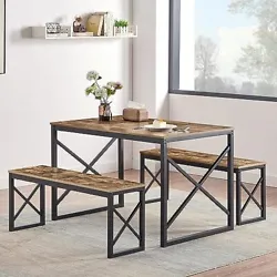 VECELO Notes. Perfect for Small Spaces - This Dining Table Set includes a 43.3