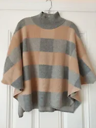 Note di Anita Woo Cashmerel Blend Poncho Sweater Pladed print ONE SIZE ITALY.Very good condition.See pictures.