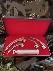 Conventional laryngoscope. Im not an ENT or anything like that, so I have no use for it. 1 handle and 4 blades. Think...