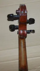 LOB 35.9cm. Classy turn of the century Strad copy. No cracks to the sides or back. has beautiful motif on the back of...